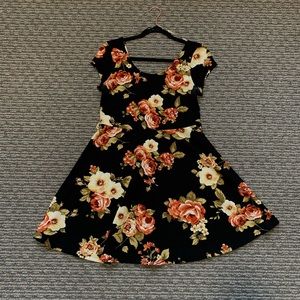 Black Skater skirt dress